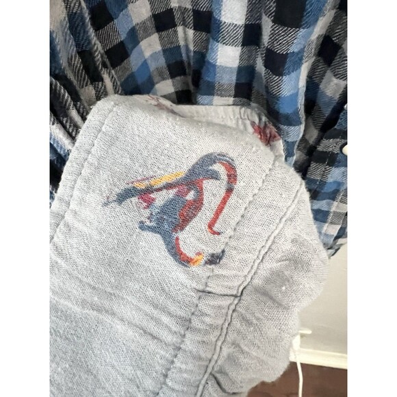 Chubbies Reversible Shirt Plaid Snowboarding Dinosaurs Fun Novelty Size Large - Picture 4 of 8